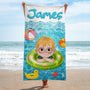 5196BUK2 personalized beach towels for kids cute summer gifts 5196B8GNK