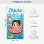 5196BUK3 personalized beach towels for kids cute summer gifts 5196B8GNK