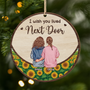 5198OUK1 personalized 1 layered wood ornaments xmas gifts for female friends 5198O3ZZF