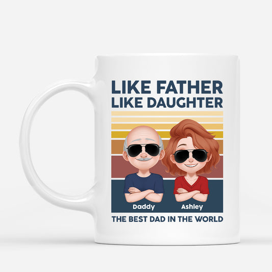 5221MUK1 personalized dad gifts like father like daughter mugs 5221M3YAB