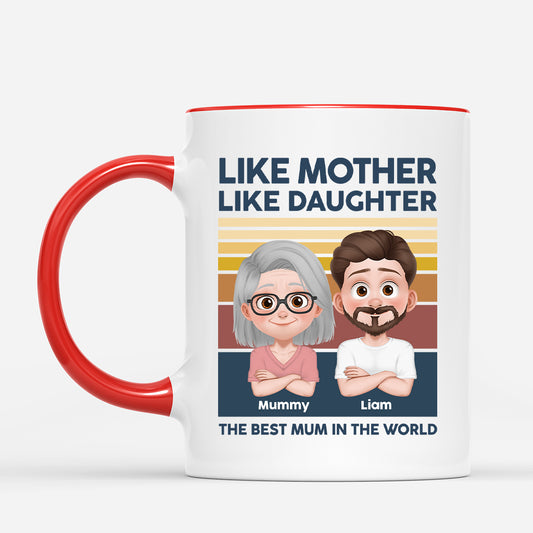 5221MUK2 personalized dad gifts like father like daughter mugs 5221M3YAB