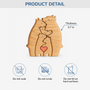 5245QUS3 personalized family gifts family bear wooden puzzles 5245Q