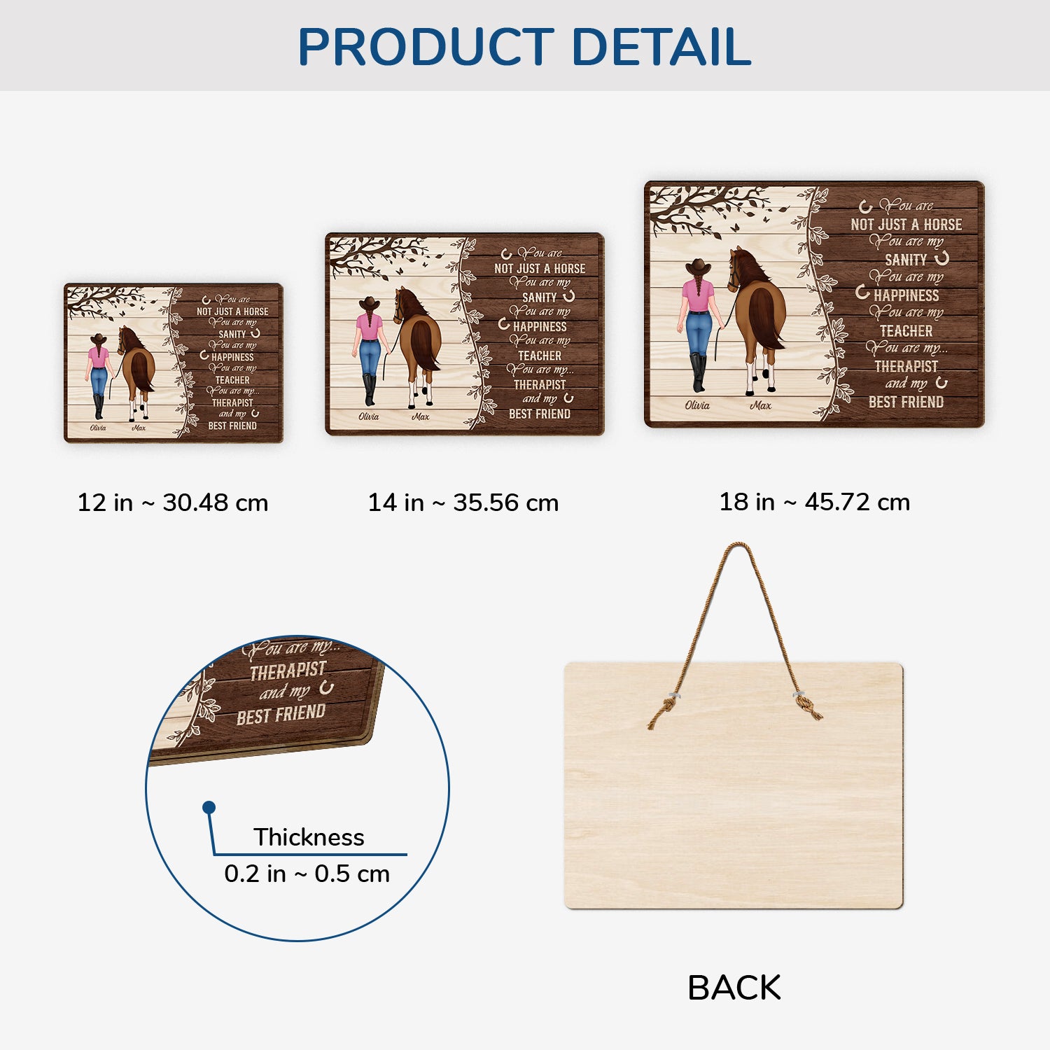 5299QUS3 personalized wooden signs horse gifts for horse lovers_ 5299QTVZU