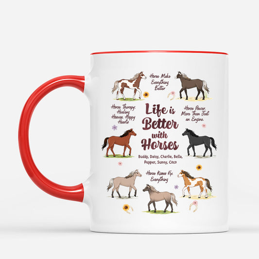 5326MUS2 personalized horse lover gifts life is better with horses mug 5326M6PZU_746900dc 71a3 4e14 b4cf 3190d435a4ee