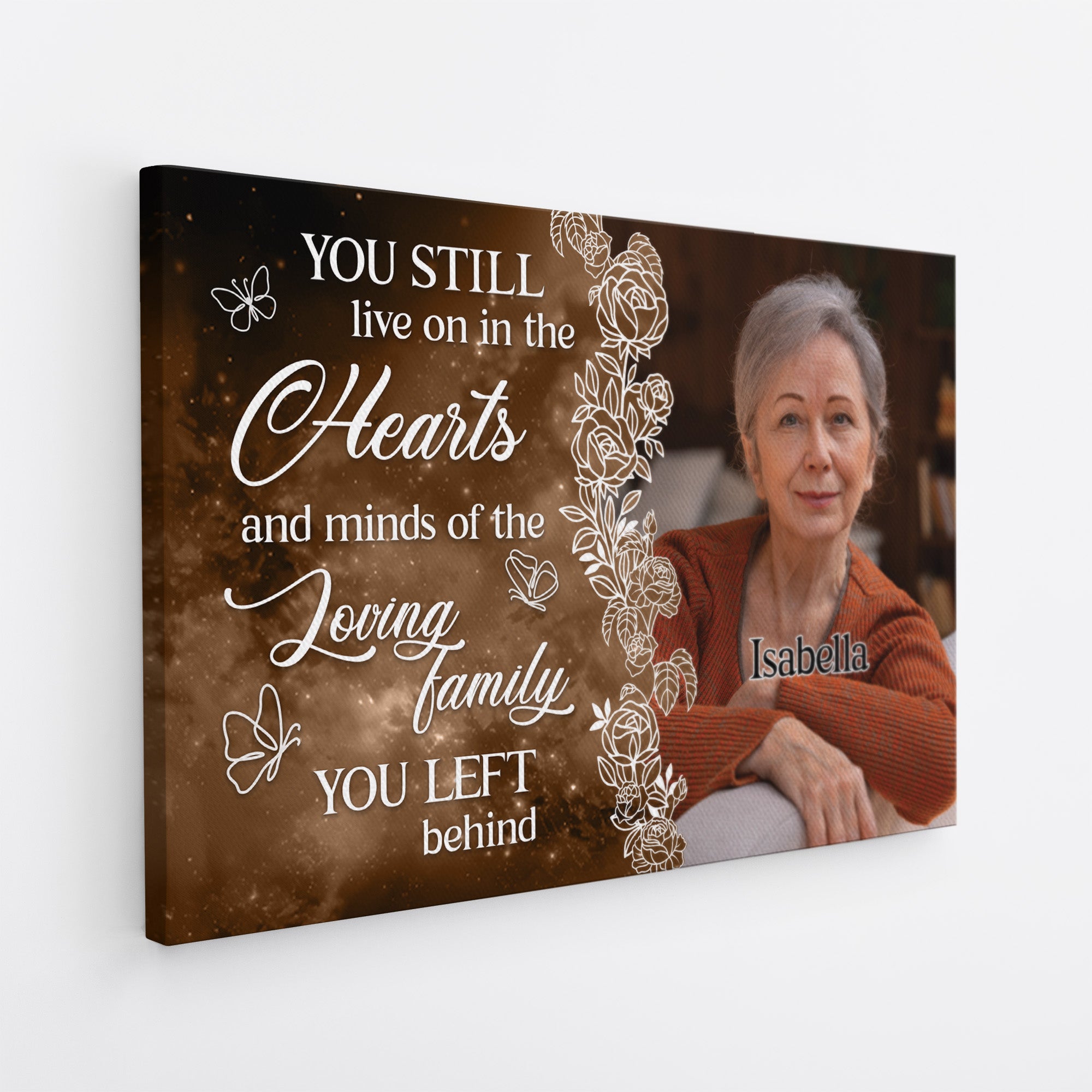 5347CUS2 personalized canvas photo memorial gifts for loss of mom dad 5347C8TQB