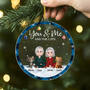 5360OUK2 custom christmas gifts for couples cat acrylic ornament_ 5360OKZ0D