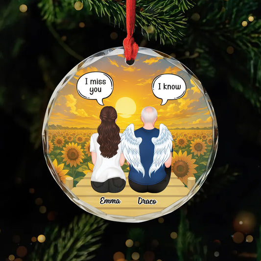 5366OUK1 personalized bereavement gifts_ glass christmas tree ornaments 5366O6GNB