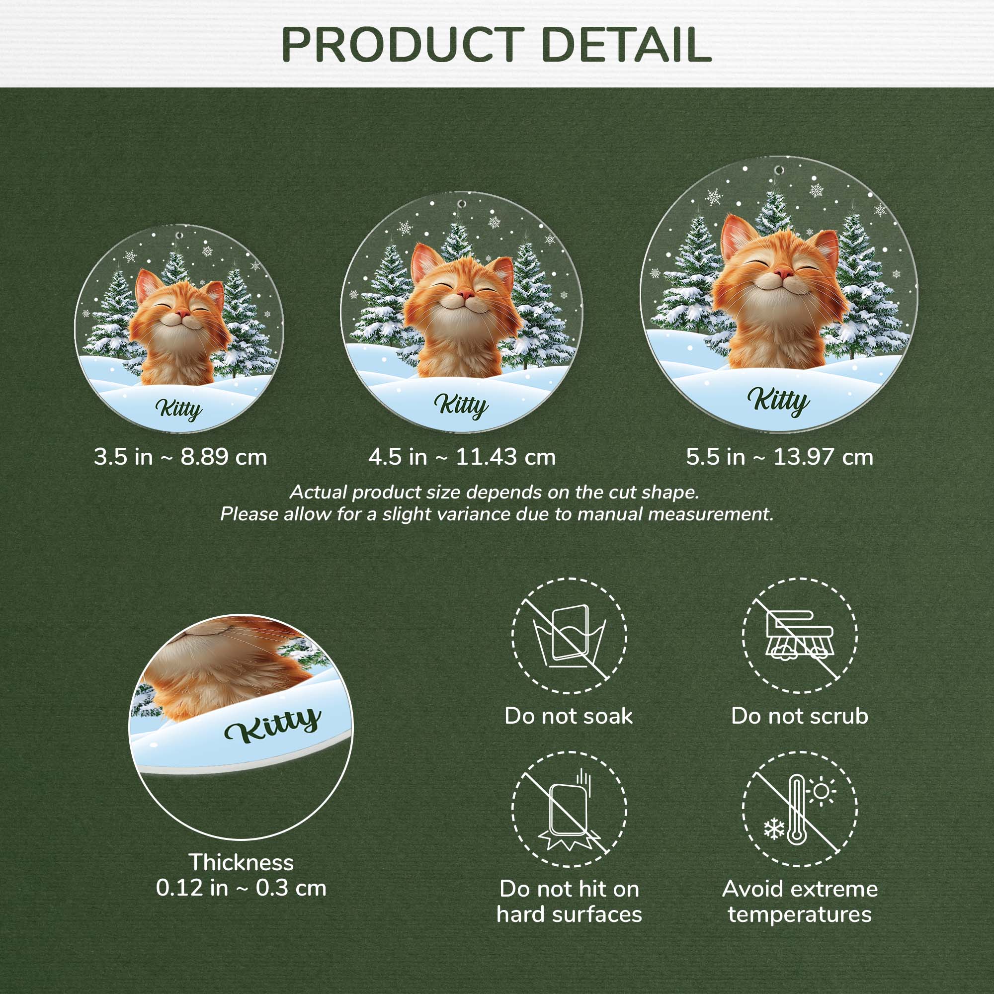 5379OUS3 custom acrylic photo ornaments_ christmas gifts for cat lovers 5379OKQ5D