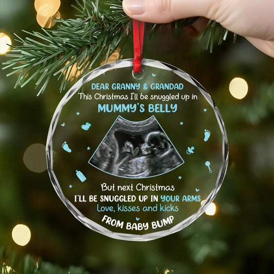 5389OUK2 custom ceramic christmas ornaments gifts for mom and dad to be 5389O6LAA