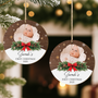 5413OUS2 custom baby first christmas ornament 1 layered wood photo ornaments 5413OKT5K