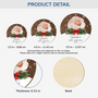 5413OUS3 custom baby first christmas ornament 1 layered wood photo ornaments 5413OKT5K