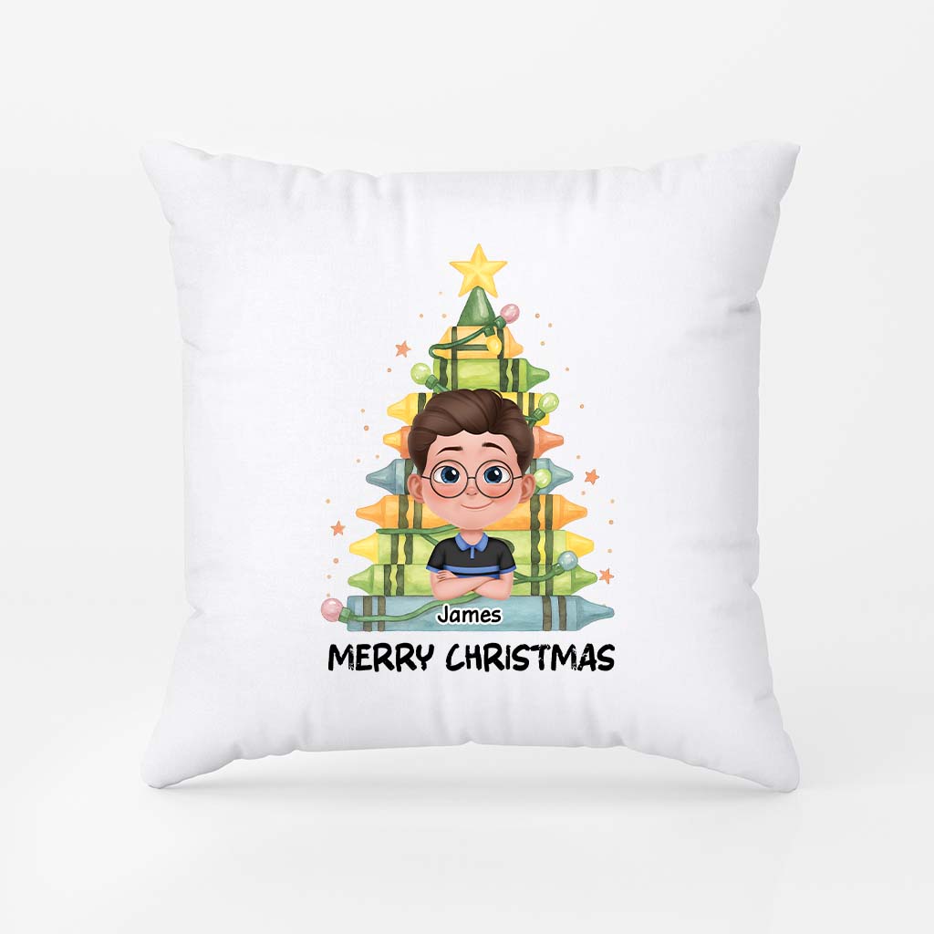 5436PUS2 merry christmas pillow personalized christmas gifts for kids 5436PKT5K