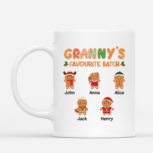 5438MUK1 personalized gifts for grandma christmas gingerbread man mug_ 5438MKZ0A
