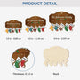 5454OUS3 custom family christmas gifts 1 layered wood stocking ornament 5454OTQCI