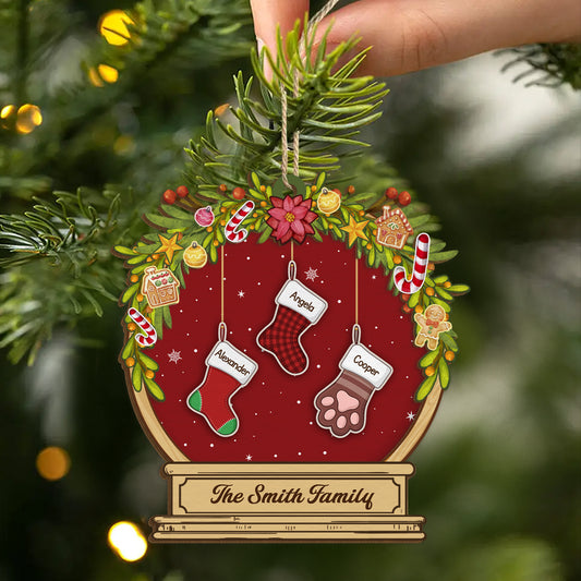 5455OUS2 personalized xmas gifts for family 2 layered wood ornaments_ 5455OTQQI