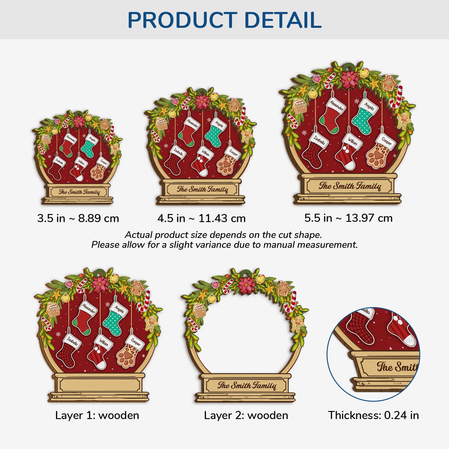5455OUS3 personalized xmas gifts for family 2 layered wood ornaments_ 5455OTQQI_4eed3934 72b7 4864 97a8 89437e78a0e5
