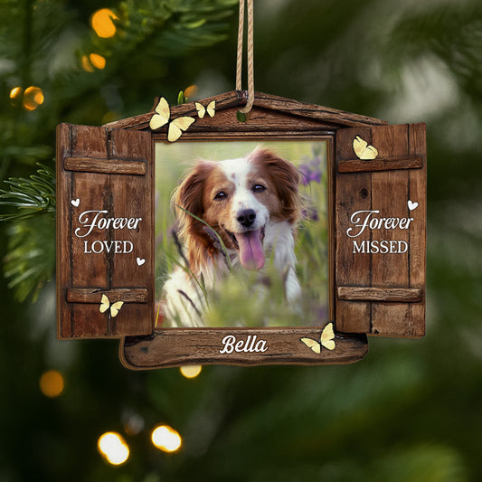 5467OUK1 personalized photo memorial gifts 2 layered wooden ornament_s 5467O3ZTC