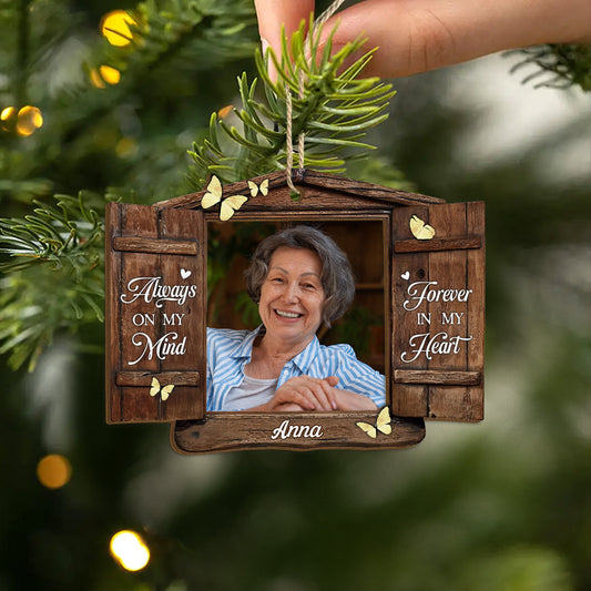 5467OUK2 personalized photo memorial gifts 2 layered wooden ornament_s 5467O3ZTC