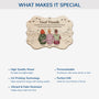 5488OUK4 personalized best friend gifts 1 layered wood xmas ornaments 5488OTYZF