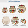 5512OUS3 personalized family christmas gifts 2 layered wooden ornaments 5512OTQAI