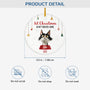5526OUS3 personalized gifts for cat owners ceramic christmas ornaments 5526O8UND