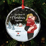 5553OUK1 custom gifts for couples first christmas together glass ornament 5553OTZTG_6cefe7cb 7c23 439b 99c4 86619bf34c39