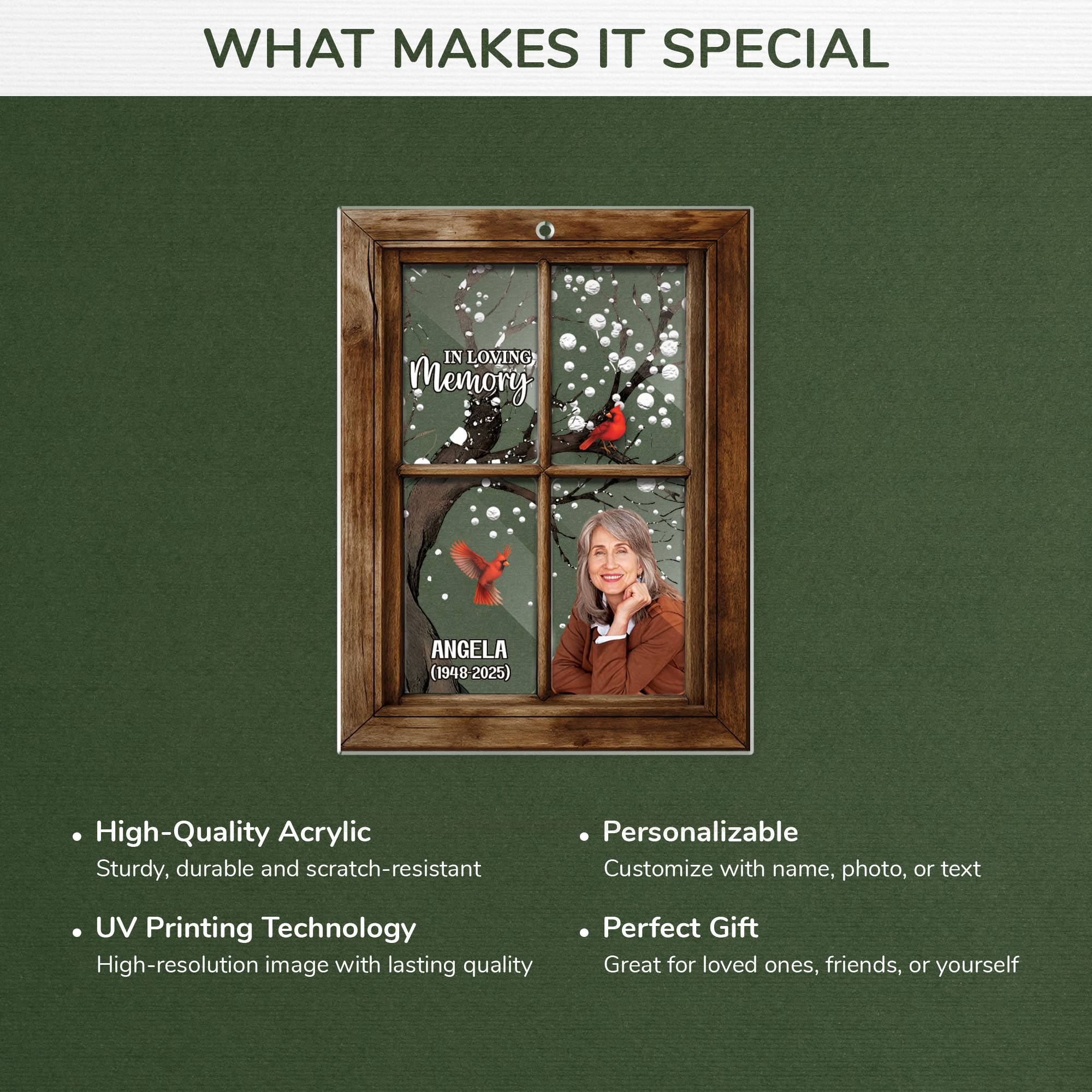 5569OUS4 personalized acrylic ornaments memorial gifts for loss of mother 5569O3HQA