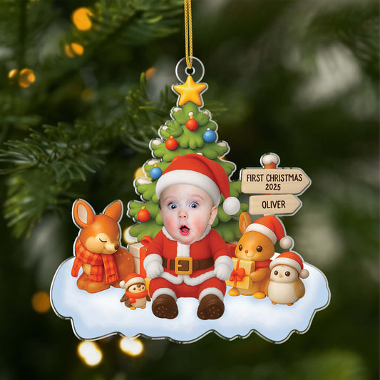5586OUS1 personalized acrylic ornaments baby first christmas ornament_ 5586OTUAK