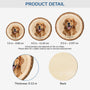 5595OUS3 personalized dog lover gifts 1 layered wooden ornament 5595O3LCC