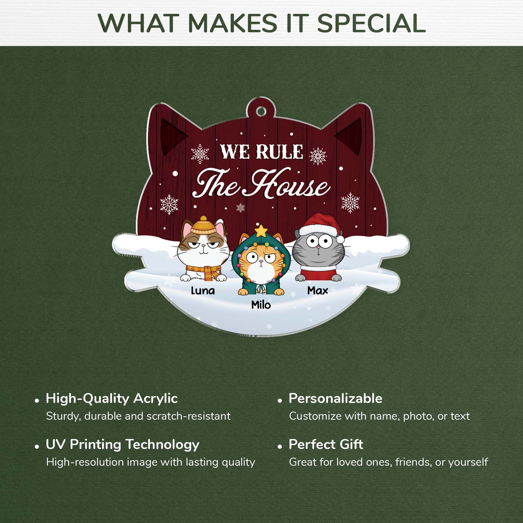 5604OUK4 personalized acrylic ornaments christmas gifts for cat lovers 5604O3YTD