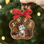 5613OUK2 custom xmas gifts for cat lovers acrylic paw print ornament_ 5613O3LMD