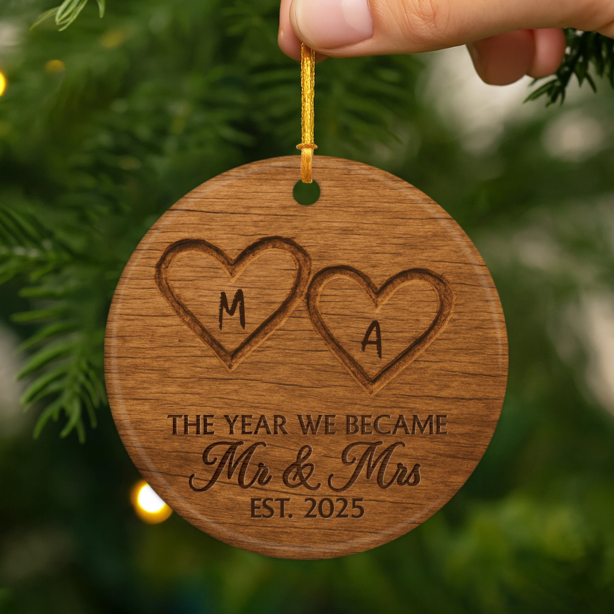 5631OUK2 personalized ceramic ornament mr and mrs christmas ornament 5631O8ZMG