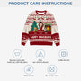 5644WUS4 personalized cat gifts happy pawlidays ugly christmas sweater 5644WTLND