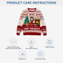 5644WUS4 personalized dog gifts happy pawlidays ugly christmas sweater 5644WTLNC
