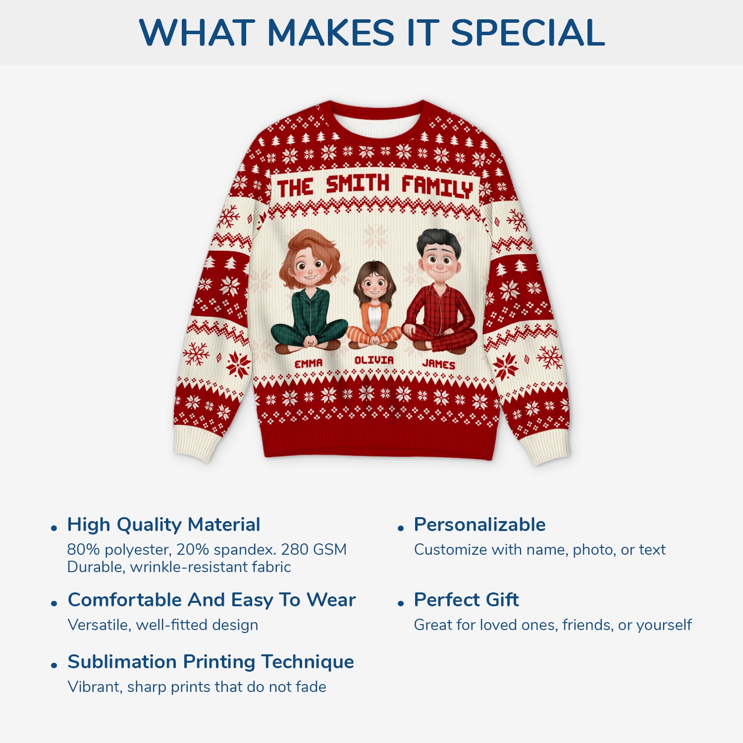 5645WUS5 personalized ugly christmas sweater family christmas gifts 5645W3TTI