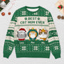 5652WUK2 personalized ugly christmas sweater life is better with cats 5652WKZND