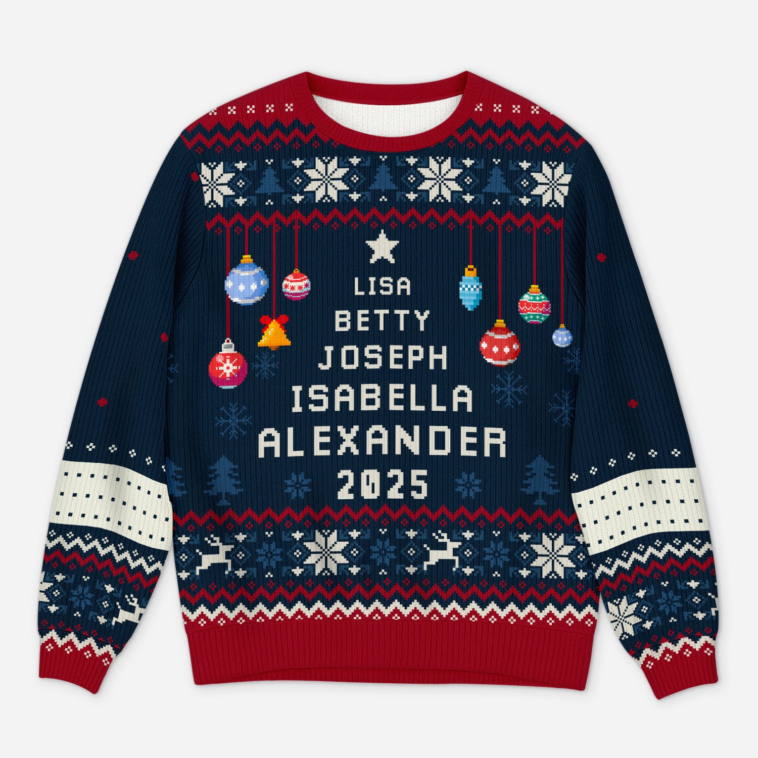 5662WUS1 personalized family gifts ugly christmas sweater with names 5662WKQQI