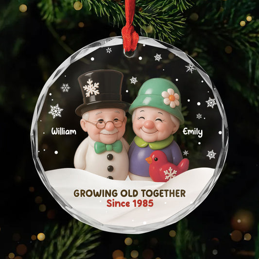 5679OUK1 3d printing effect personalized glass ornaments xmas gifts for couples 5679OKZQG