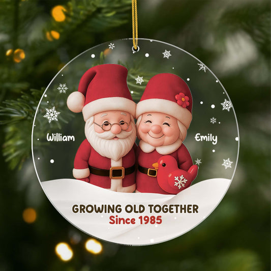 5679OUS1 acrylic santa christmas ornaments custom gifts for couples 5679OKL0G