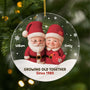 5679OUS1 acrylic santa christmas ornaments custom gifts for couples 5679OKL0G