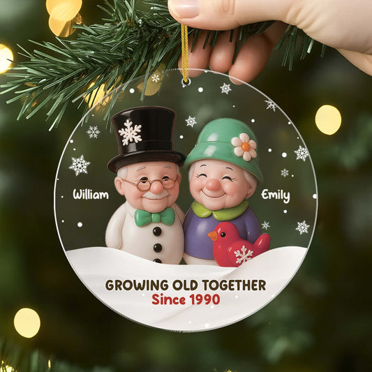 5679OUS2 acrylic santa christmas ornaments custom gifts for couples 5679OKL0G