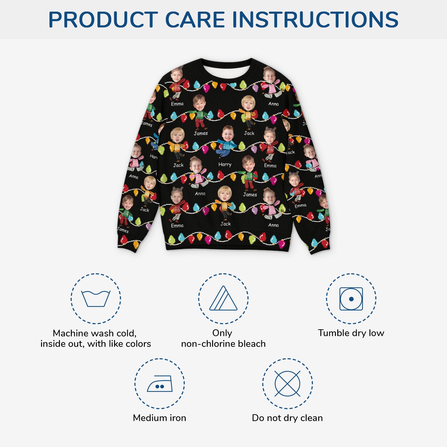 5692WUS4 personalized gifts for mom dad ugly christmas sweater photos 5692W8LTB