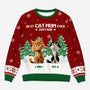 5693WUK1 personalized ugly christmas sweater cat best cat dad ever gifts 5693W8LND
