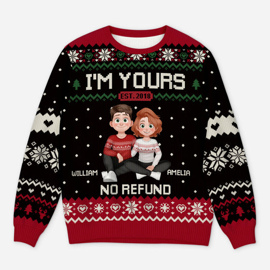 5701WUK1 personalized ugly christmas sweaters for couples with photos 5701W3ZQG