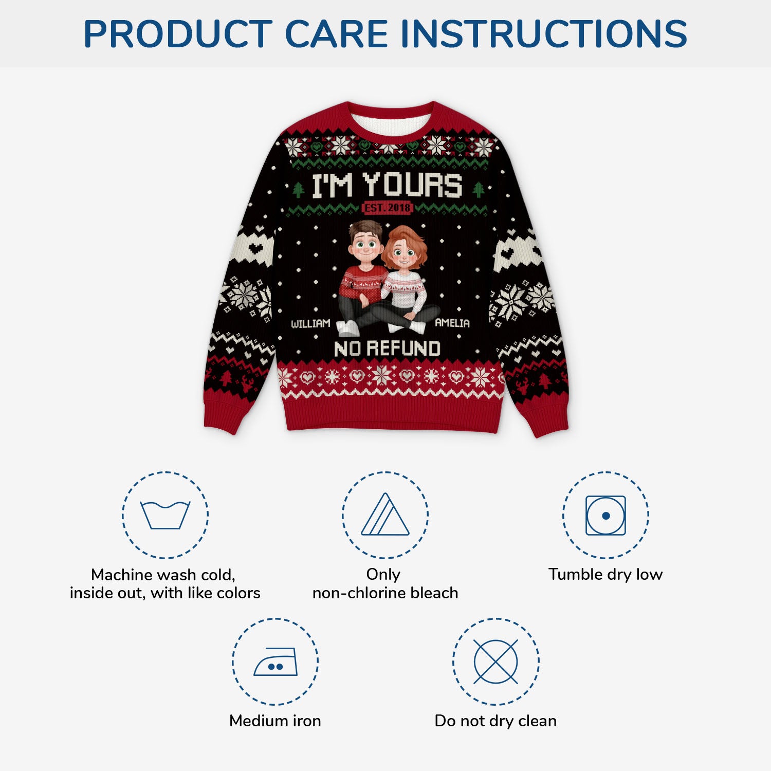 5701WUK4 personalized ugly christmas sweaters for couples with photos 5701W3ZQG