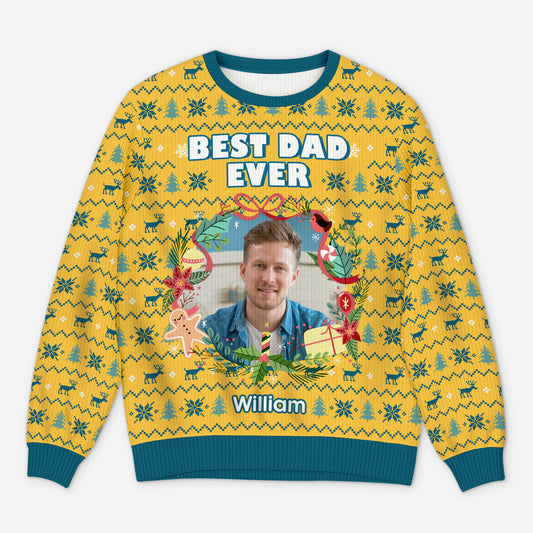 5713WUK1 personalized gifts for dad mum photo ugly christmas sweater 5713W6ZTB