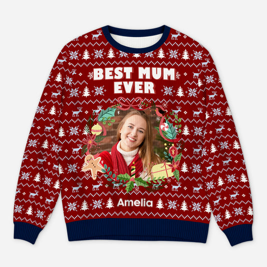 5713WUK2 personalized gifts for dad mum photo ugly christmas sweater 5713W6ZTB