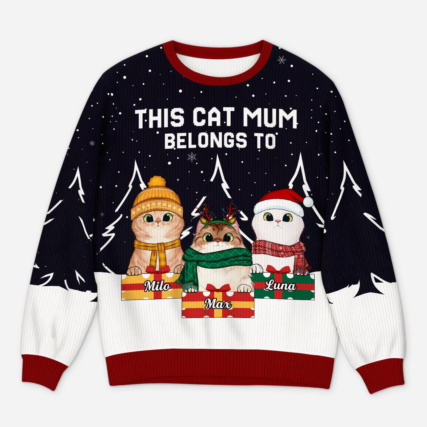 5716WUK1 personalized gifts for cat owners cat ugly christmas sweater 5716W6LCD