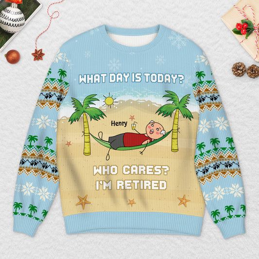 5720WUS2 custom ugly christmas sweater funny retirement gifts 5720WKLTA