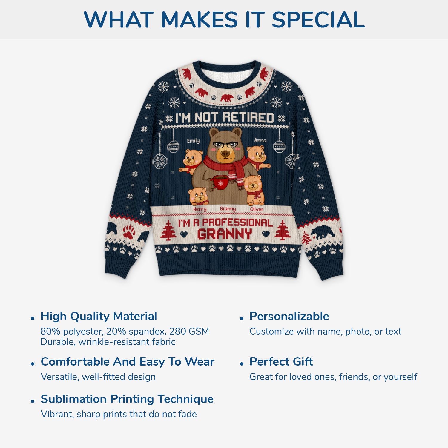 5722WUK5 personalized ugly christmas sweater gifts for grandma grandpa 5722W3LZA